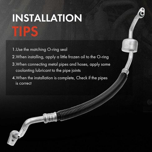 A-Premium A/C Suction Line Hose Assembly Compatible with Ford F-150 2015-2017 V6 2.7L, Compressor to Evap in Saudi Arabia