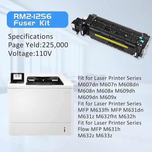 مجموعة صهر RM2-1256 الجديدة RM2-1256-AP مناسبة لسلسلة HP Laserjet M607، M608، M609، M631، M632، M633 (110 فولت) لمجموعة الصمامات البديلة لـ L0H24A (L0H24-67901) in Kuwait