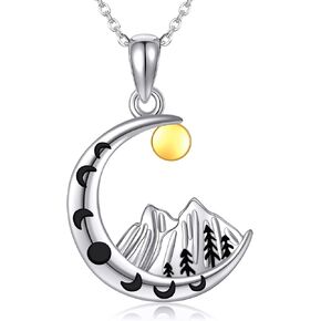Compass Necklace 925 Sterling Silver Compass Pendant Necklace with Abalone Shell Compass Jewelry Gifts for Women Girls