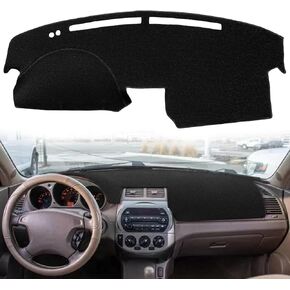 Dash Cover Mat Custom Fit for Nissan Altima 2002 2003 2004 Dashboard Pad Cap Carpet (Black) J194