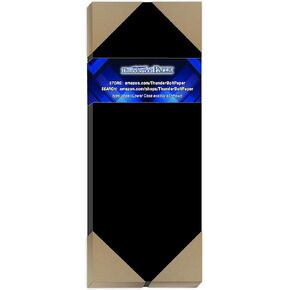 15 Dark Black Smooth Card/Cover Sheets - 11" X 14" (11X14 Inches) Scrapbook|Picture-Frame Size - 80# (80 lb/Pound) - Cover Weight Fine Paper for Quality Results on a Smooth Finish