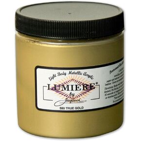 Jacquard Lumiere Fabric Paint MET, Metallic Gold