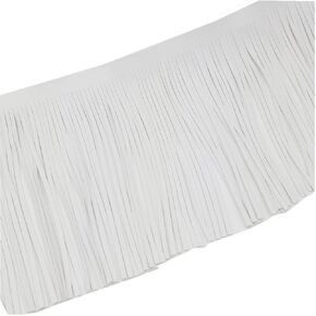 بو الجلود هامش تقليم البرازيل شرابة هامش DIY بها بنفسك تنورة رقص شرابة فو الجلود اليد القبضات شرابة هامش التفاف غطاء 2 ياردة in Kuwait