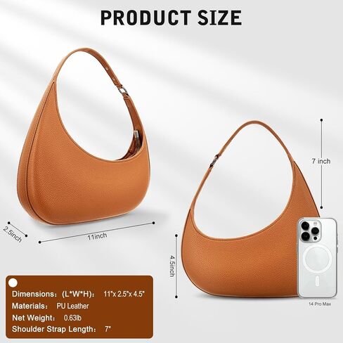 حقيبة كتف YDSIII للنساء، حقيبة كتف عصرية من الجلد النباتي للنساء مع حقيبة بمقبض علوي، حقيبة للخروج in Kuwait