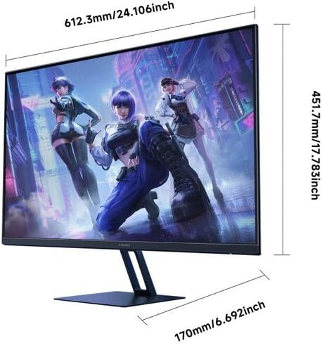 Xiaomi Gaming Monitor 27in 165Hz 1ms GTG 1920*1080 Fast IPS HDR10 FreeSync Premium Professional Calibration 99% sRGB 178° Wide Angle Tilt Adjustment TUV Low Blue Light Computer Screen Desktop Monitor in Saudi Arabia