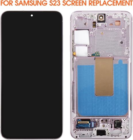 استبدال شاشة Samsung Galaxy S23 الأصلية لشاشة Samsung S23 LCD SM-S911B SM-S911E SM-S911U LCD محول الأرقام التي تعمل باللمس (دعم بصمة الإصبع) (أسود مع إطار) in Saudi Arabia
