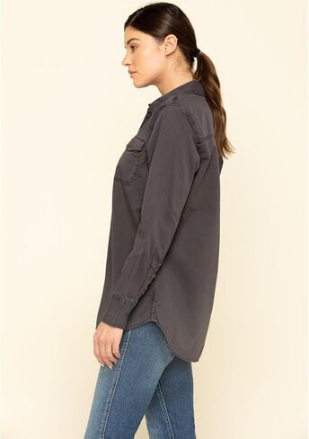 Ariat Female Rebar Washed Twill Work Shirt Khaki X-Small in Saudi Arabia