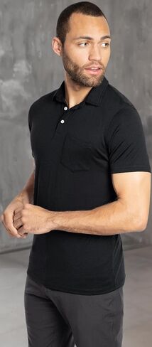 Men's Merino Polo By Woolly | RWS Certified | Super Soft, Classic Style, Seattle Designed in Kuwait