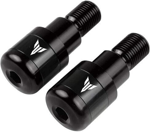 أطراف مقود Yamaha العالمي 22 مم 7/8 بوصة - أطراف مقابض الدراجات النارية لـ Yamaha MT-01 MT-03 MT-07 MT-09 MT-10 MT-125 2000-2022 (أسود) in Kuwait