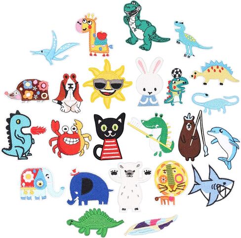 18pcs Cat Iron on Patches Embroidered Motif Applique Decoration Sew on Patches Animals Embroidered Patches for DIY Clothes, Dress, Jeans, Caps, Arts Craft Sew Making (Cat 18pcs) in Saudi Arabia