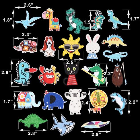 18pcs Cat Iron on Patches Embroidered Motif Applique Decoration Sew on Patches Animals Embroidered Patches for DIY Clothes, Dress, Jeans, Caps, Arts Craft Sew Making (Cat 18pcs) in Saudi Arabia