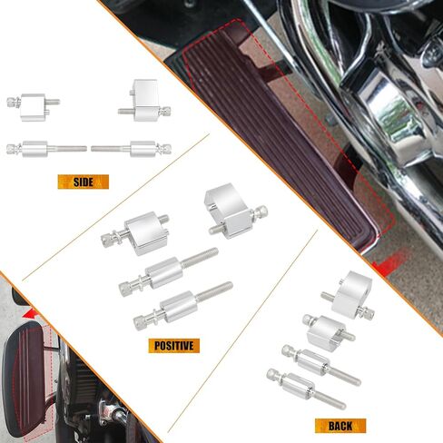 HCmotorku دراجة نارية 1-1/4 بوصة للسائق، لوحة أرضية للسائق، فاصل تمديد خارجي، مناسب لـ Harley Touring Electra Glide Road Glide Road King Street Glide 2009-2022 FL Trikes 2009-2013 in Saudi Arabia