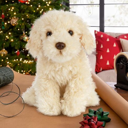 Living Nature German Sheperd Puppy Stuffed Animal | Fluffy Dog Animal | Soft Toy Gift for Kids | 6 inches in Kuwait