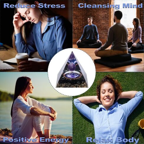 هرم أورغون للطاقة الإيجابية، هرم كريستالي وأحجار شفاء، مولد طاقة كريستالي للحماية من الإجهاد، تقليل الشفاء، التأمل، جذب الثروة المحظوظة (تاي تشي) in Kuwait