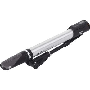 Mini Morph Bike Pump , Silver, Black, 26 x 5 x 2.8 cm / 10.2" x 2.0" x 1.1"