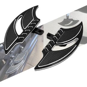 Motorcycle Passenger Footboards Rear Floorboards Male Mount Foot Pegs CNC Cut Fit For Harley Sportster Touring Road King Road Glide Electra Glide Street Glide Dyna Black