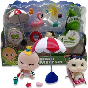 Nature Bound Pea Pod Babies Giant Twenty Five Piece Playset - Collectible Mystery Surprise Toy with Mini Baby, Clothing, & Accessories - All in A Soft Pea Pod - Small Doll for Boys & Girls Ages 3+