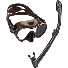 Cressi Scuba Diving Snorkeling Freediving Mask Snorkel Set, Lilac