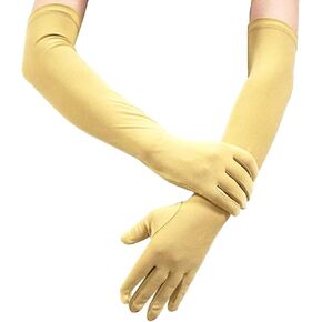 Women Stretch Long Spandex Opera Gloves Adult Over Elbow 18" Length Gloves Halloween Cosplay Costume Gloves