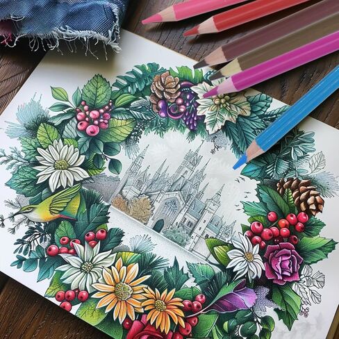 Hureny Colored Pencils for Adult Coloring, 72 Colors Drawing Pencils with Soft Oil-Based Cores, Professional Art Supplies for Artists, Vibrant Color Pencil Set In Zipper Case for Teens. in Kuwait