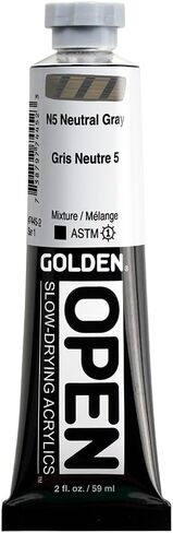 OPEN Slow-Drying Acrylics by GOLDEN, Payne's Gray, 2 fl oz. tube, Professional Acrylic Paint, Semi-Opaque in Kuwait