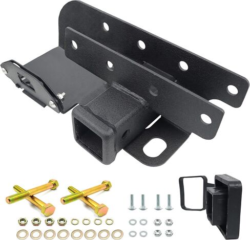 Wrangler JK Tow Hitch، مجموعة استقبال وصلة قطر 2 بوصة مع حزام أسلاك 4 دبابيس متوافق مع 2007-2018 Wrangler JK JKU 2 و4 أبواب غير محدودة لأجهزة استقبال سحب المصد الخلفي in Saudi Arabia
