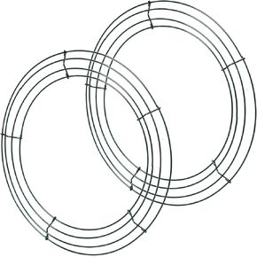 URATOT 5 Pack 12 Inch Metal Flower Wreath Frames Christmas Wire Wreath Rings for New Year and and Holidays Decoration