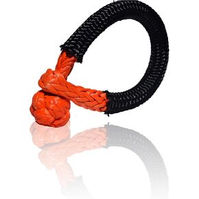 Synthetic Soft Shackle for Boating ATV UTV SUV 4X4 Truck Recovery Together with Recovery Rope 1 Pack (3/8'', Blue) in Kuwait