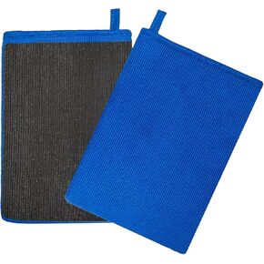 Tidy Monster 2 Pack Clay Bar Mitt for Car Detailing, Medium Grade Auto Magic Clay Towel, Scratch-Free and Paint Safe, for Cleaning Polishing Detailing Cars Paint, Glass, Wheels