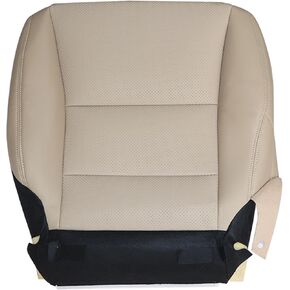 GXARTS Front Driver Side Bottom Replacement Leather Seat Cover Tan Compatible with Honda Accord Sedan 2013 2014 2015 2016 2017