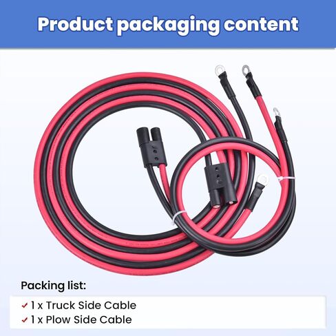 HYD01684 HYD01690 Snow Plow Power Ground Cable Truck and Plow Side Repair Harness Fit for BOSS Plows Snow Plow Harness Repair Kit in Saudi Arabia