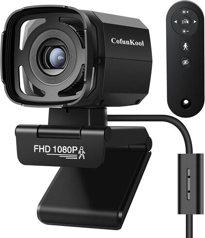 Webcam with Microphone and Speaker, Web Camera for Desktop Computer, Full HD External Webcam for Laptop, Web Cam for PC Monitor, 1080P USB Streaming Camera in Saudi Arabia