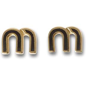 Classic Letter Design 18K Gold Plated Women Earring - French Style Stylish and Elegant Initial letter Earrings for Women gift