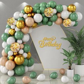 126 PCS Red Green White Christmas Balloon Garland Arch Kit, Gingerbread Holiday Balloon Arch Kit Xmas Christmas Decorations Balloons Christmas Party Garland Balloons Candy Cane Balloon Arch Kit