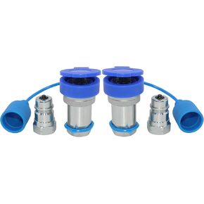 1/2'' Ag Hydraulic Tractor Quick Connect Couplers Hydraulic Quick Connect Couplings Replace NV 12 NPT M/F ISO7241-1A /ISO5675 LSQ-S1-04 1/2'' NPT 2 Sets with Dust Caps