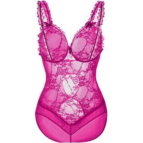 لانجري دانتيل مثير للنساء، قطعة واحدة، اسود in Kuwait