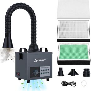 Creality Falcon Smoke Purifier for Laser Engraver, 3-Stage Filtration, 99.97% Purification Rate, Low Noise, 180W Fume Extractor for Engraving Machine(Use with Enclosure) and Most Enclosed Laser Cutter