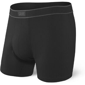 SAXX Underwear Co. Men's Daytripper Boxer Brief Fly, Navy Heather, Small
