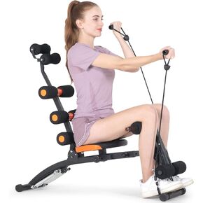 مقعد تدريب من dskeuzeew لصالة الألعاب الرياضية المنزلية، جهاز تمارين البطن متعدد الوظائف قابل للتعديل لتمرين الجسم بالكامل، معدات تمرين عضلات البطن لعضلات البطن، مدرب عضلات البطن للقلب والساق والفخذين والأرداف وتمارين الجلوس in Kuwait