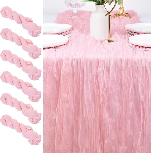 Cheesecloth Table Runner 10ft Boho Gauze Table Runner 38x120 Inches Rustic Cheese Cloth Table Runner for Baby Shower Wedding Bridal Party Spring Summer Home Decorations Blue in Saudi Arabia