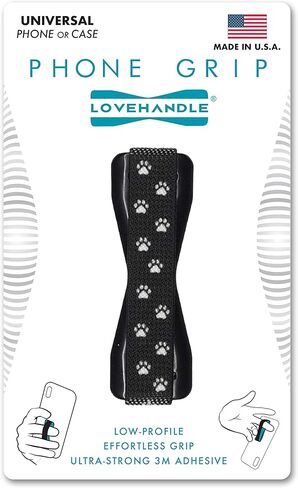 LOVEHANDLE Universal Phone Grip for Most Smartphones, Mini Tablets and Cases, Happy Daisy Design Elastic Strap with Blue Base, lh-01-happydaisy in Saudi Arabia