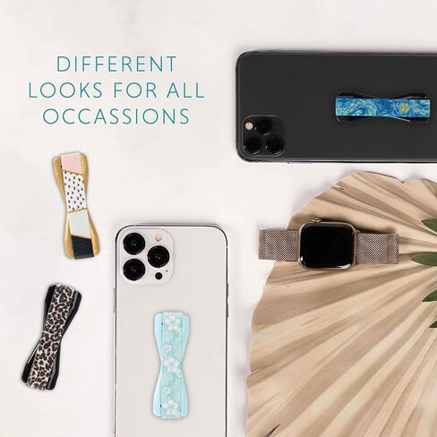 مقبض هاتف بتصميم ذهبي من LOVEHANDLE - حزام هاتف مرن بقاعدة ذهبية - لمعظم الهواتف الذكية والأجهزة اللوحية الصغيرة، lh-01-bohogold in Saudi Arabia