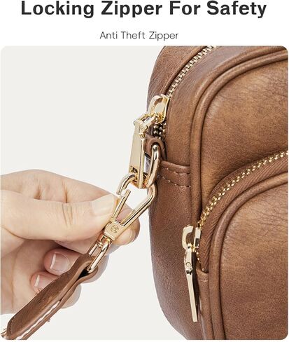 CHOLISS Small Crossbody Bags for Women, Leather Purses Designer Shoulder Handbags w/Adjustable Wide Strap Credit Card Slots in Kuwait