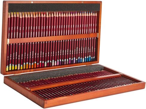 Derwent Pastel Pencils, 4mm Core, Wooden Box, 48 Count (0700644) in Saudi Arabia