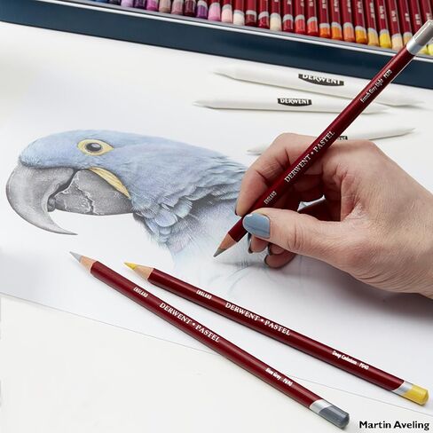 Derwent Pastel Pencils, 4mm Core, Wooden Box, 48 Count (0700644) in Saudi Arabia