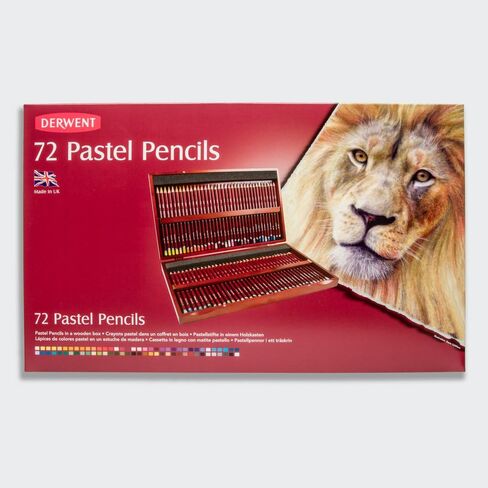 Derwent Pastel Pencils, 4mm Core, Wooden Box, 48 Count (0700644) in Saudi Arabia