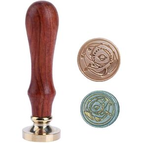 Rabbit Wax Seal Stamp, Sunsoar Animal Brass Head with Rosewood Handle Removable Sealing Stamp for Wedding Invitations Envelope Wine Packages Art Craft Decor