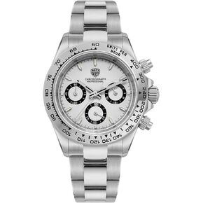 watchdives Quartz Chronograph Watches, WD16500 Men Wristwatch Japan VK63 Movement 39mm Sapphire Crystal Wristwatch 100M Waterproof Sport Watch