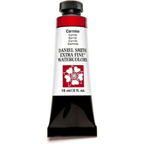 Daniel Smith Extra Fine Watercolor Paint, 15ml Tube, Carmine, 284600020, 0.5 Fl Oz (Pack of 1)