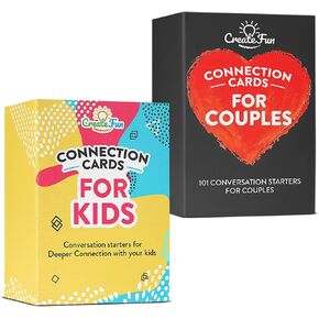 Couple Connection Cards - 101 Couples Conversation Starter Cards - Conversation Starter and Question Cards for Engaging and Thought-Provoking Conversations with Your Loved One in Kuwait